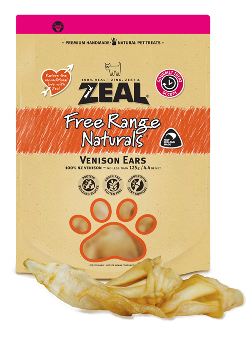 ZEAL Dried Venison Ears 125g