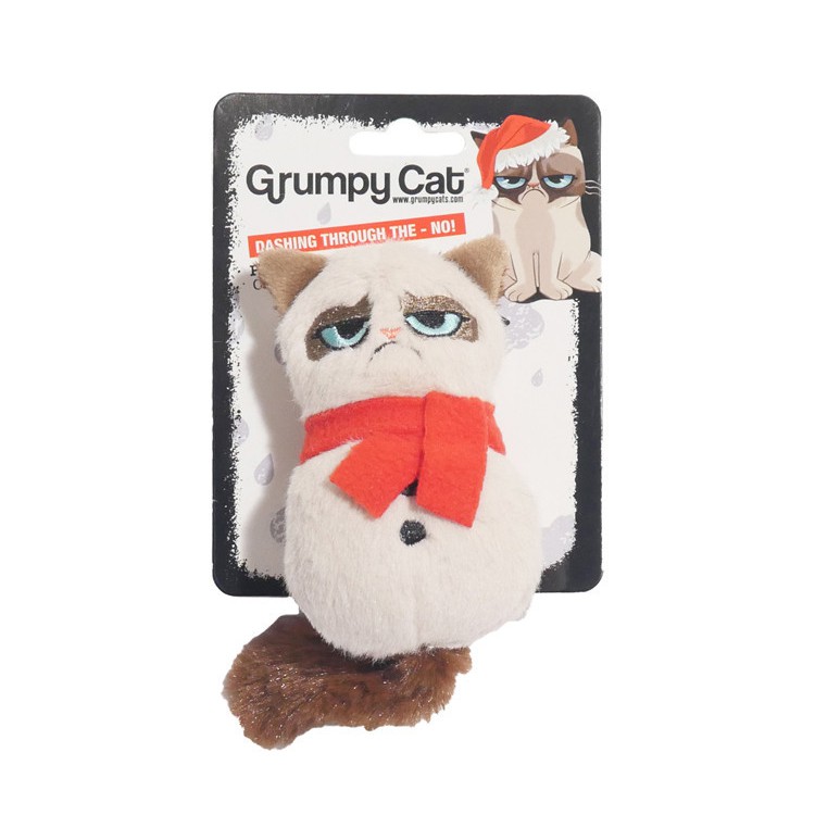 GRUMPY PLUSH SNOWMAN