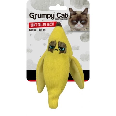 Grumpy Banana Peel Crinkle Cat