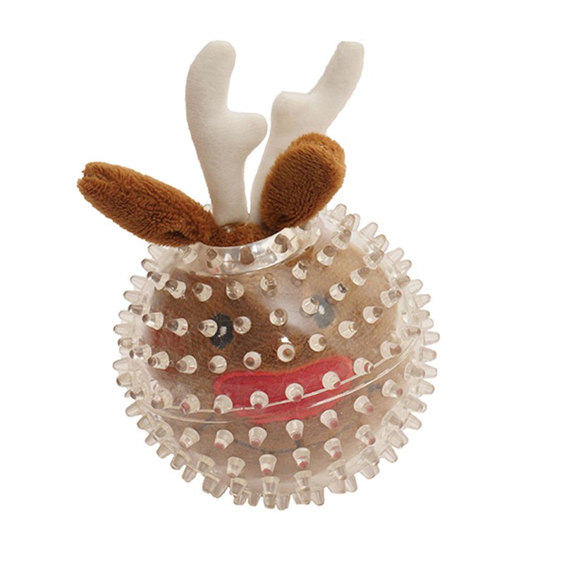 SPIKEY REINDEER BOUNCY BLITZEN BALL