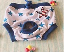 Pet Girl Underwear Blue Star Color (S)