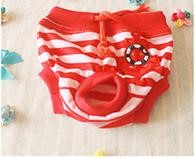 Pet Girl Underwear Anchor Red Color (S)