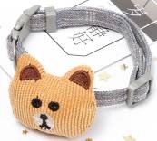 Pet Collar Bear Toys Grey Color 174413