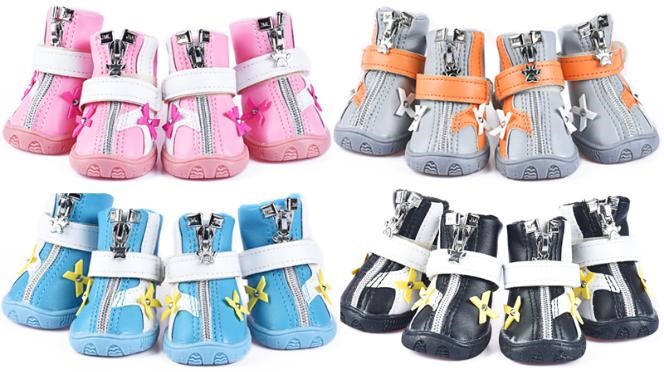 Pet Shoes Pink Color XB1953 (Size-5) - 5.3*4.2