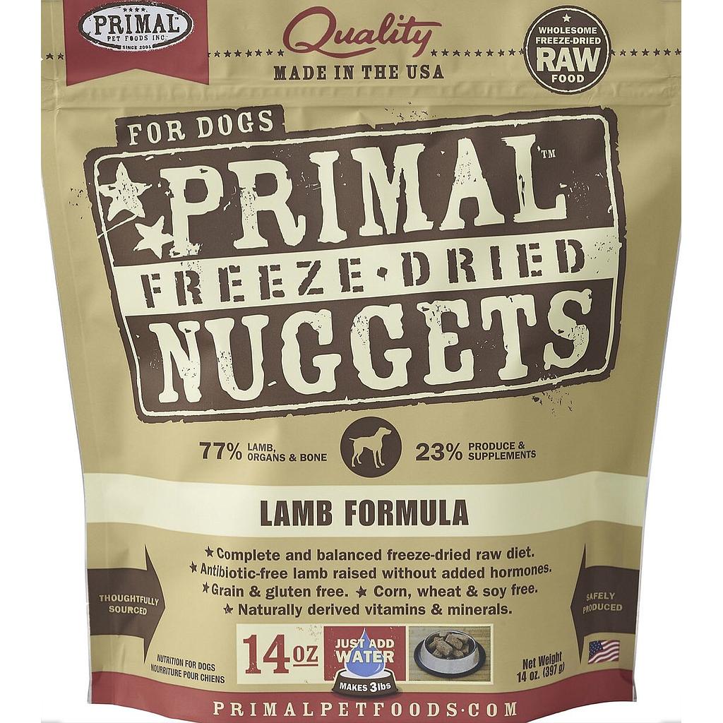 Primal Freeze Dried Canine Lamb Formula 14oz (PM-099B)