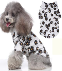 Pet Daisy Shirt White Color L-size  MQ-XZCS04