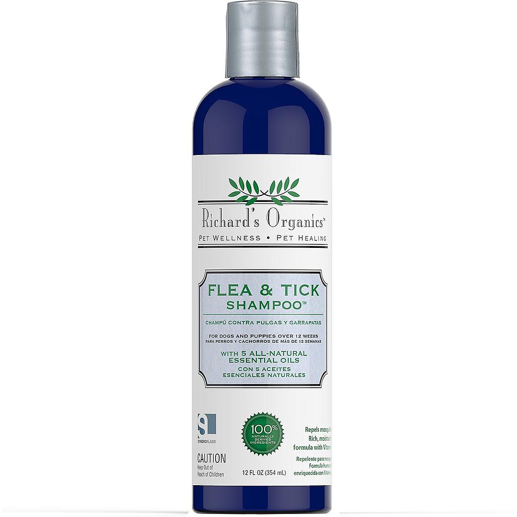 Richard's Organic Natural Flea &amp; Tick Shampoo 12oz 