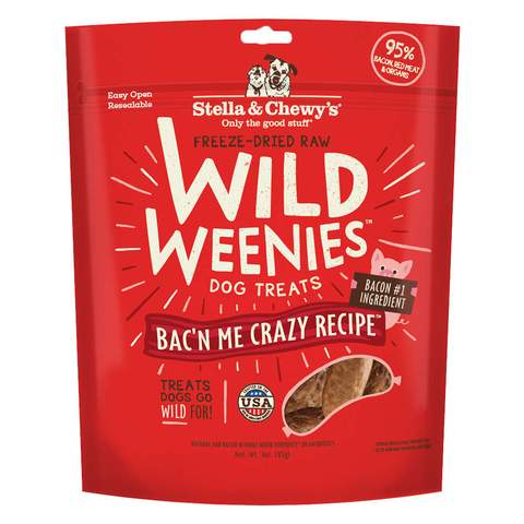 Stella &amp; Chewy's WildWeenies Bac'n Me Crazy Recipe 3oz 