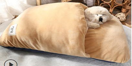 Pet Bed Crystal velvet Cream (S) LYQ-223