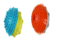 DUAL COLOR SPIKEY BUMPY TREAT BALL Toy