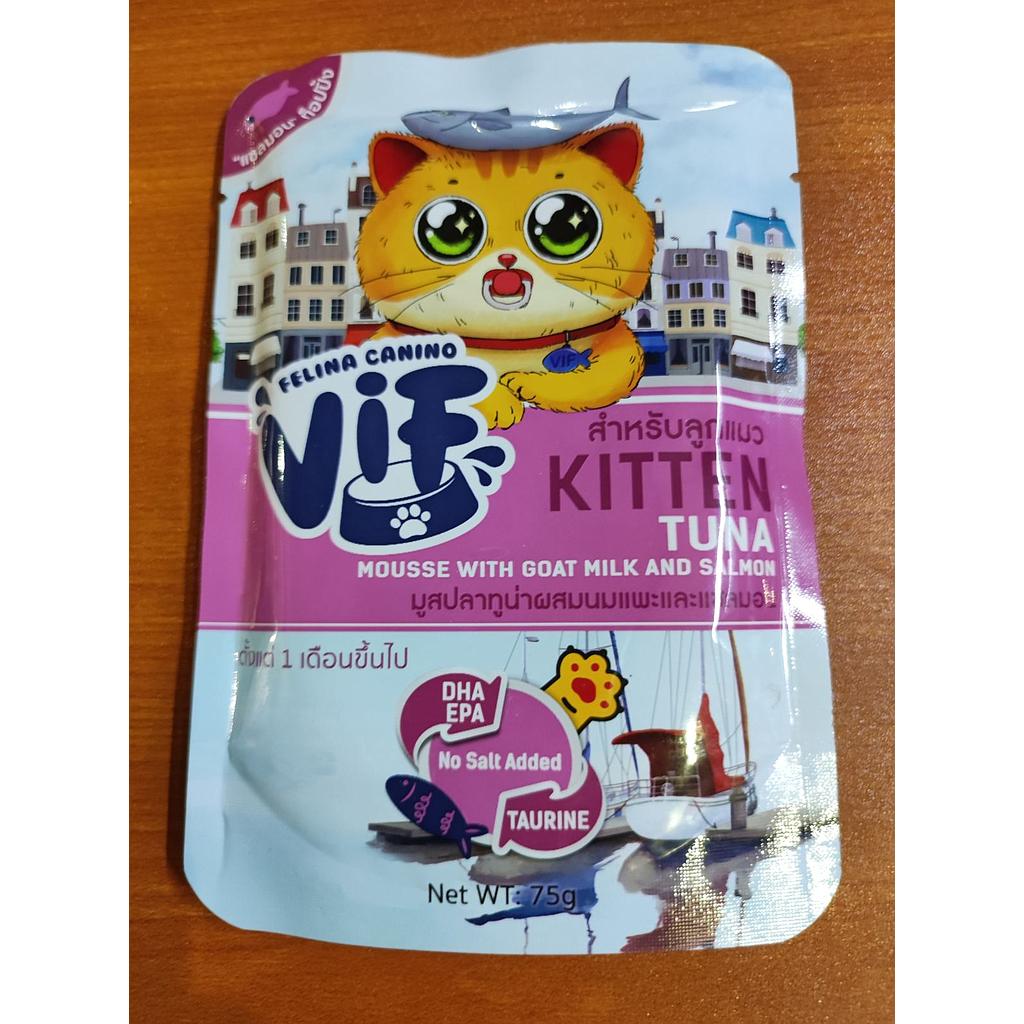 Vif Kitten Tuna Mousse with Goat Milk and Salmon 75 g K3