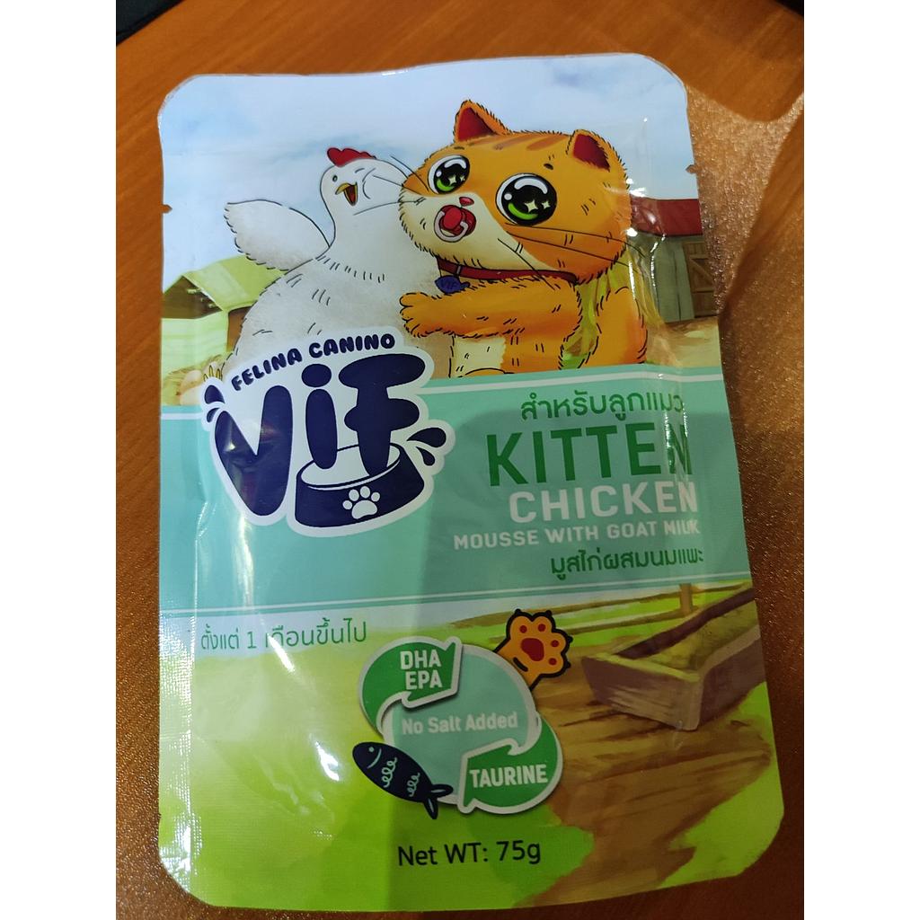 Vif Kitten Chicken Mousse with Goat Mik 75 g 