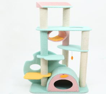 Cat Tree - Rainforest Green Plant (M) STA0063