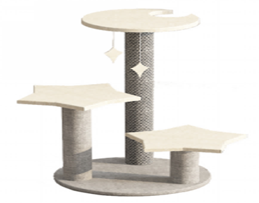 Cat Tree - Three-layer cat climbing frame with funny cat ball STZ0099
