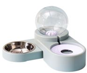 Pet Bubble double bowl Blue W-47-1       