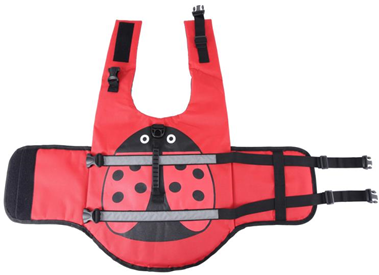 Pet Life jacket (L) Ladybug reflective  MQ-JSY09