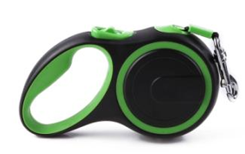 Pet Retractable Leash Green  3m (15KG) MS-708-S