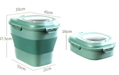 Pet Folding grain storage bucket 1.88kg