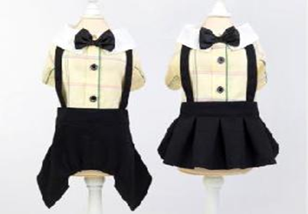 Pet Dress Yellow (L) F038