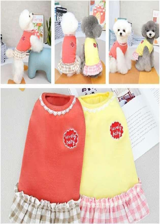 Pet Dress Yellow (S) NJQPSS-4