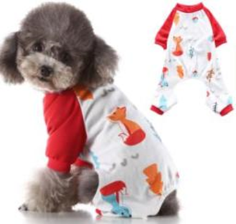 Pet Pajamas Red (M) MQ-SY43