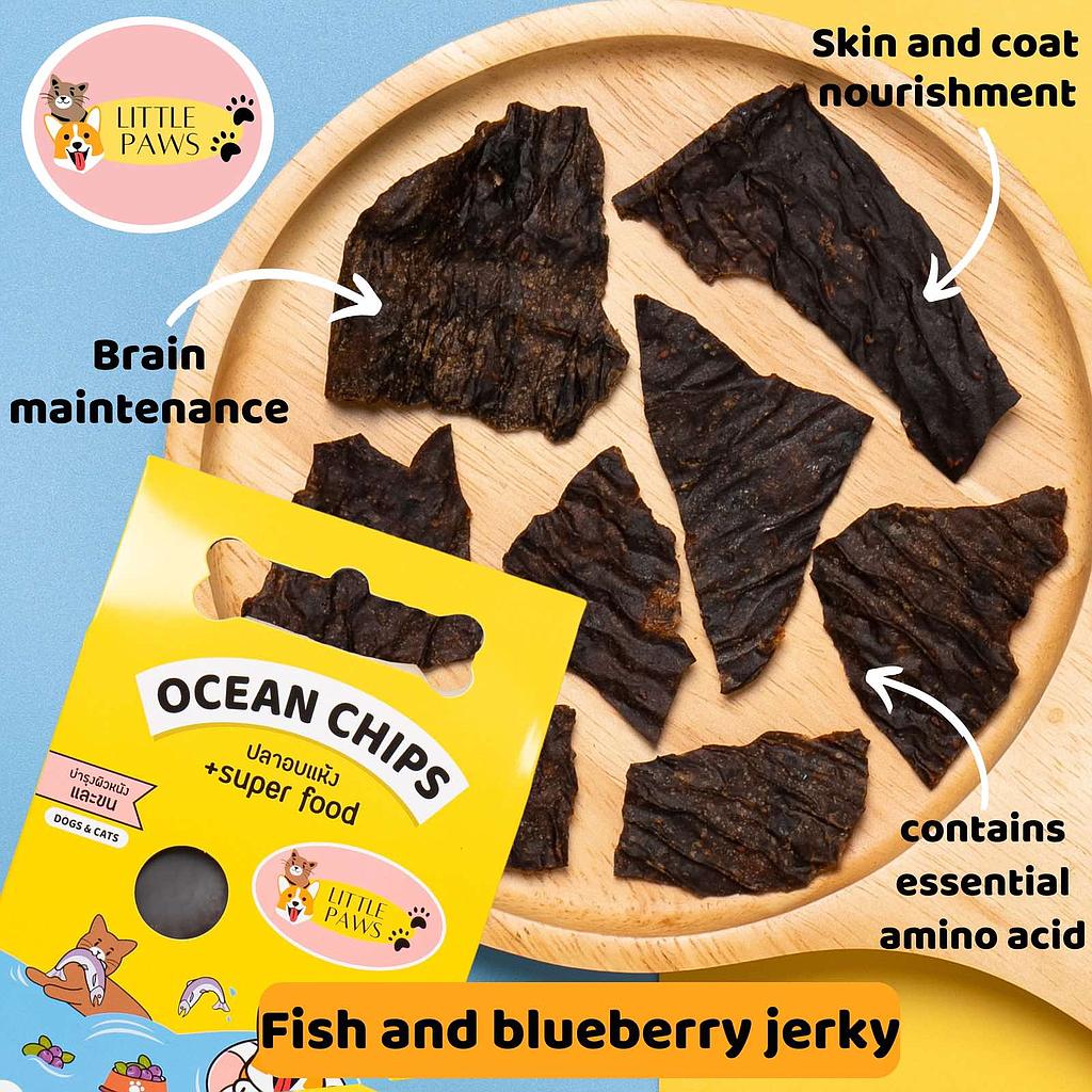 LITTLE PAWS - Ocean chips (Jerky: Fish) 40g