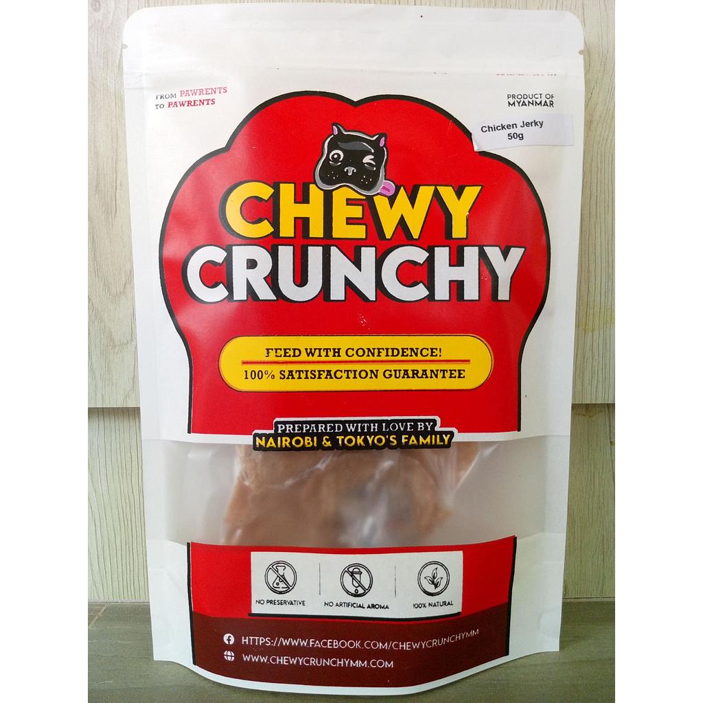 Chewy Crunchy Chicken Jerky 50g