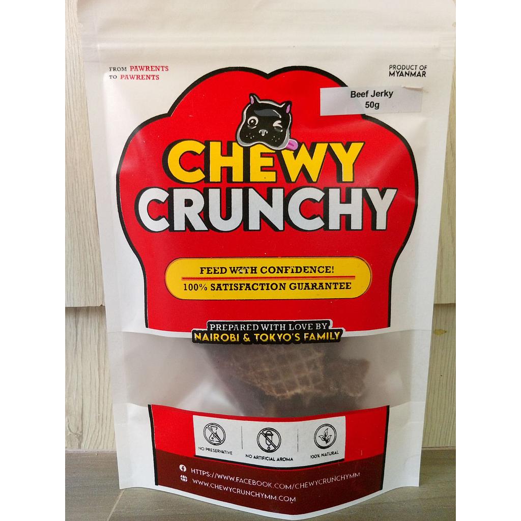 Chewy Crunchy Beef Jerky 50g