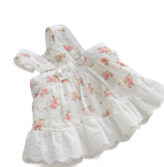 Pet Korea Style Flower White Dress WCXZ-1 (M)