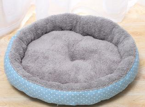 Pet Bed Canvas Round Nest Blue (M) 511101
