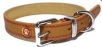TAN LEATHER COLLAR L 