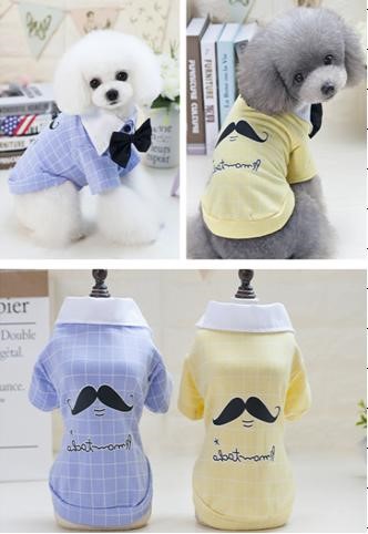 Pet Boy &amp; Girl Hippie T-Shirt Blue Color YP-201803010 (L)