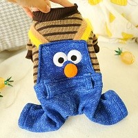 Pet Brown Strip Jean One Set 330319472 (XS)