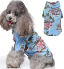 Pet Cloth Hawaiian shirt Blue  color XL- size  MQ-XZCS02