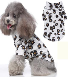 Pet Daisy Shirt White Color S-size  MQ-XZCS04
