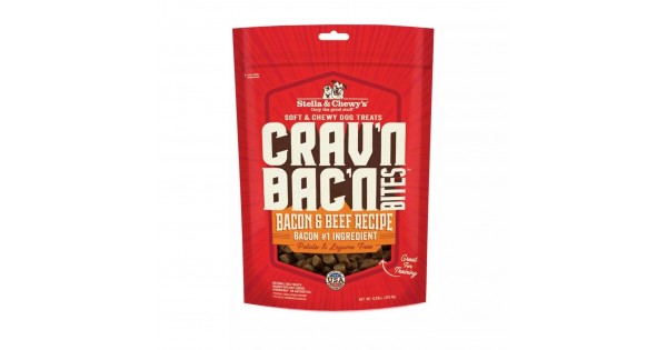 Stella &amp; Chewy's Crav'n Bac'n Bites Bacon &amp; Beef 8.25oz 