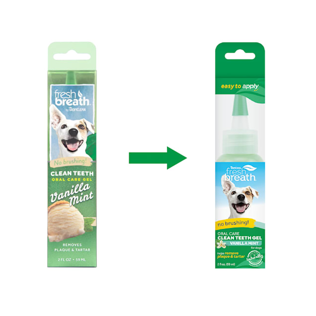 Tropiclean Fresh Breath Clean Teeth  Gel Vanilla Mint  2fl.oz