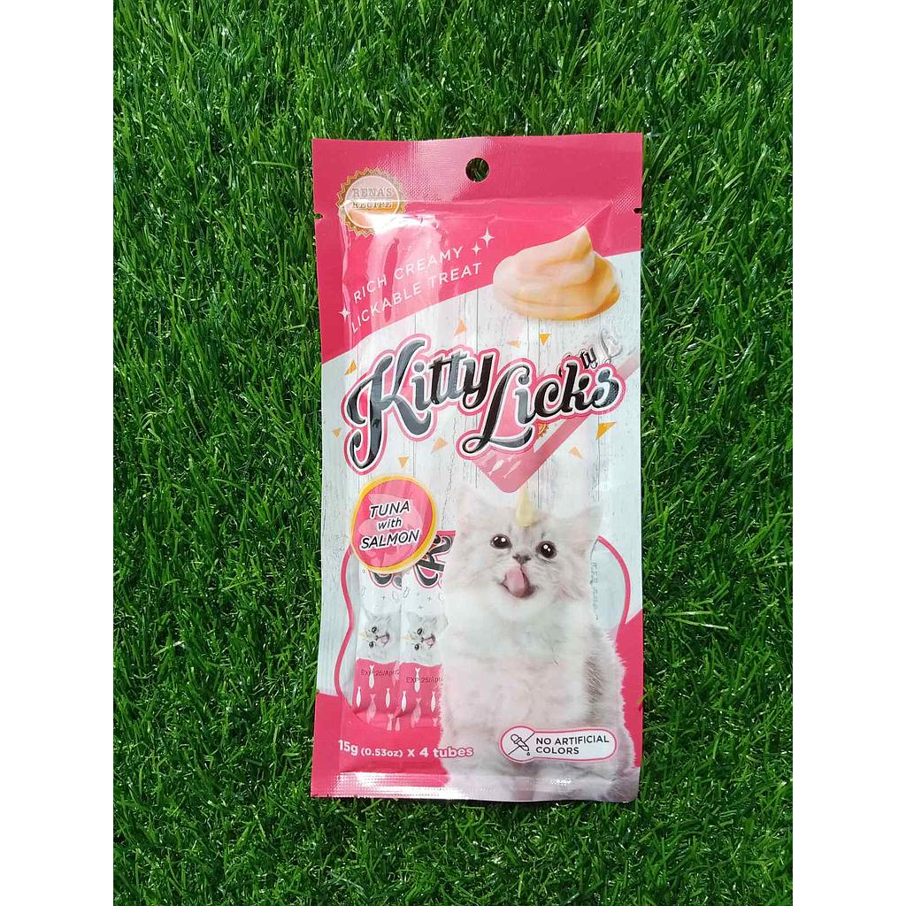 Kitty Licks Creamy (Tuna with Salmon) 15g*4 tubes