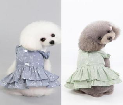 Pet Dress Green (S) F006-2