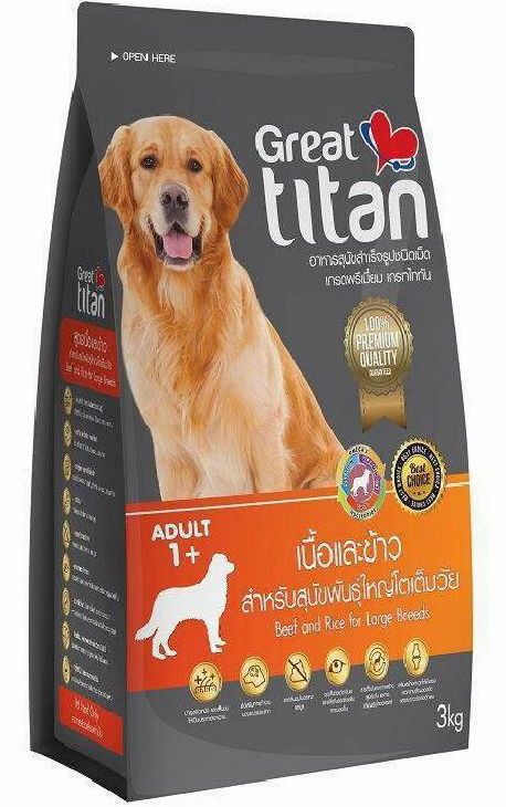 Great Titan L/B-Beef &amp; Rice (3Kg)