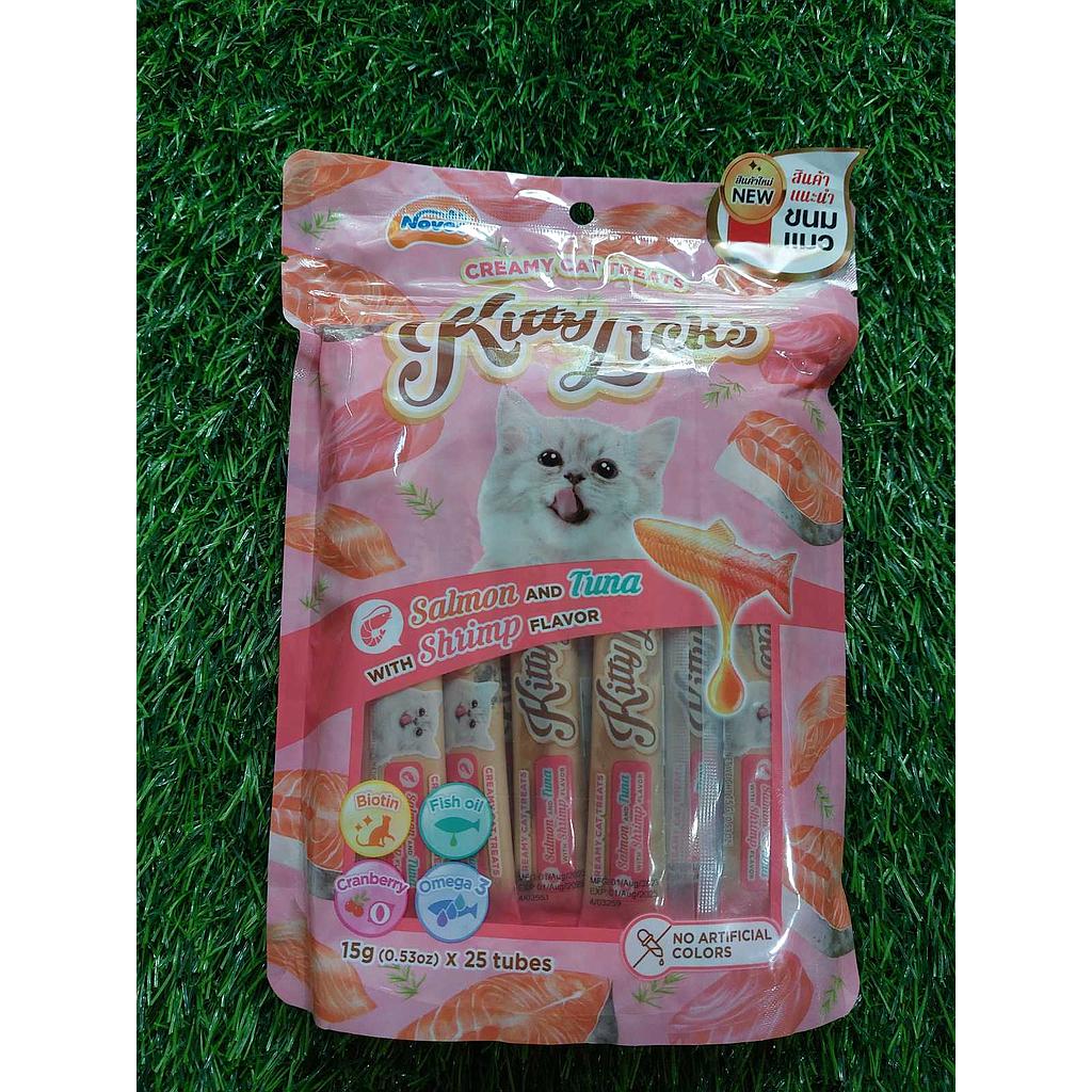 Kitty Licks Novee Salmon,Tuna with Shrimp*4 tubes