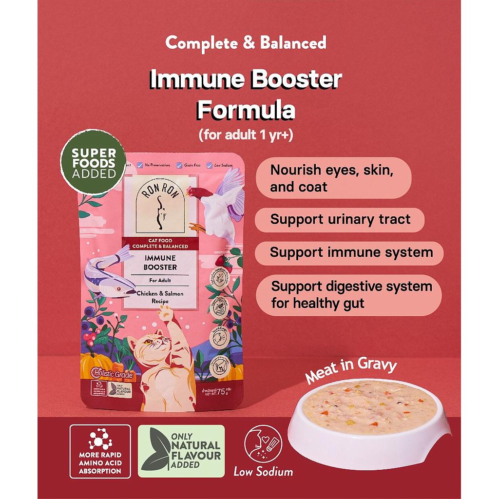 Ron Ron Adult Cat Wet Food Immune Booster(Chicken&amp;Salmon)