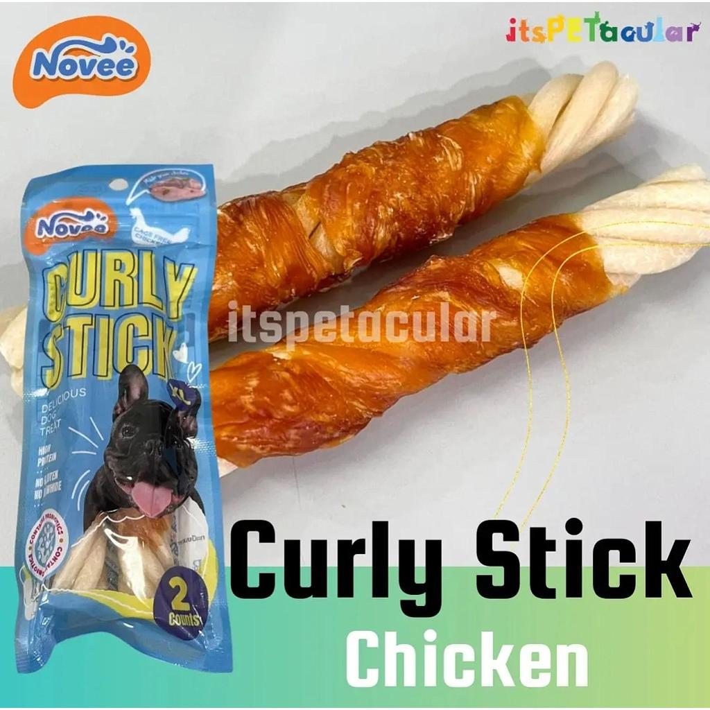 Novee Curly Stick Chicken 2pcs(XL)9926