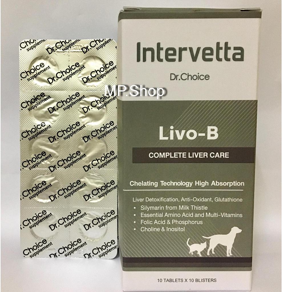 Intervetta Dr.Choice Livo-B Liver Support 100 Tablets