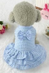 Pet Girl Blue Pattern Dress XZD221 (XL)