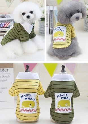 Pet Boy &amp; Girl Dolphin T-Shirt Yellow Color YP-201803009 (M)