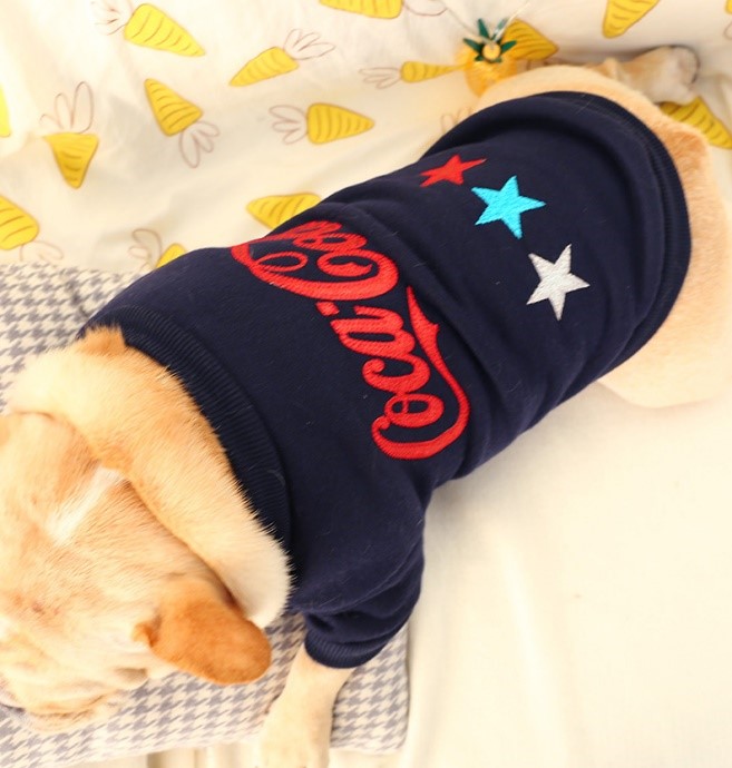 Pet Cloth Black Color with CocaCala (XL)