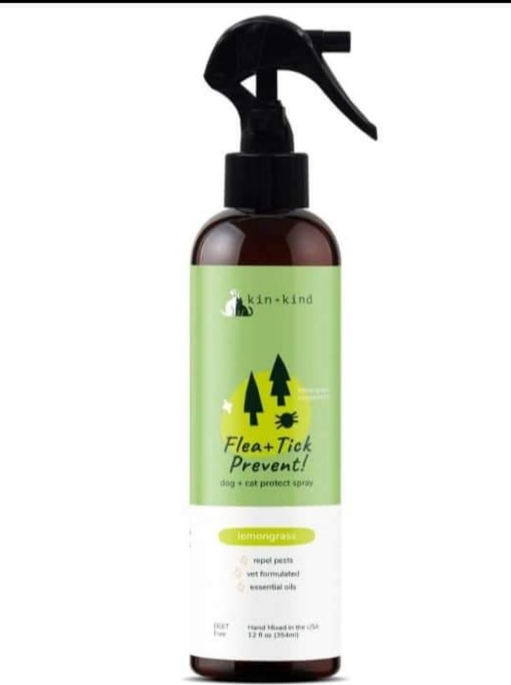 Kin+Kind  FLEA &amp; TICK Prevent Spary(lemongrass)