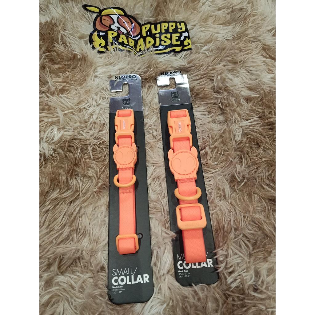ZEEDOG NEOPRO TANGERINE COLLAR SMALL