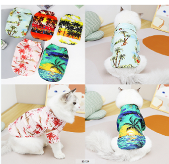 Pet T Shirt Summer Desgin Yellow color (S)